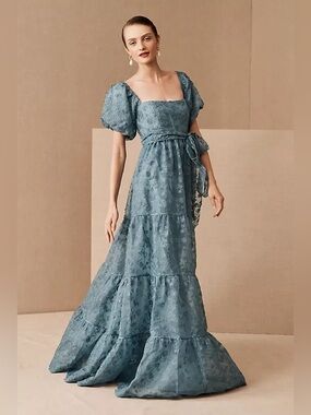 bhldn evelyn lace v-neck high-low midi dress 4 Fall Wedding Guest Dresses Picked by an Editor